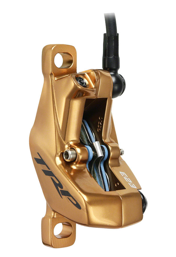 Load image into Gallery viewer, TRP DH-R EVO HD-M846 MTB Hydraulic Disc Brake, Left, Post mount, Disc: Not included, 320g, Gold
