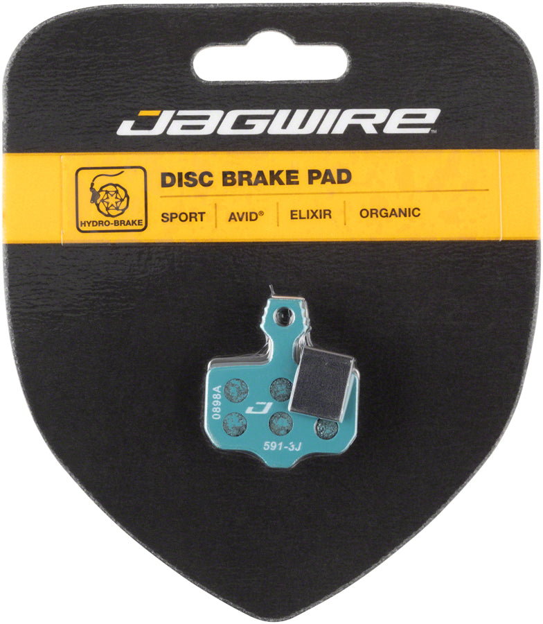 Load image into Gallery viewer, 2 Pack Jagwire Sport Organic Disc Brake Pads fit a variety of SRAM &amp; Avid brakes
