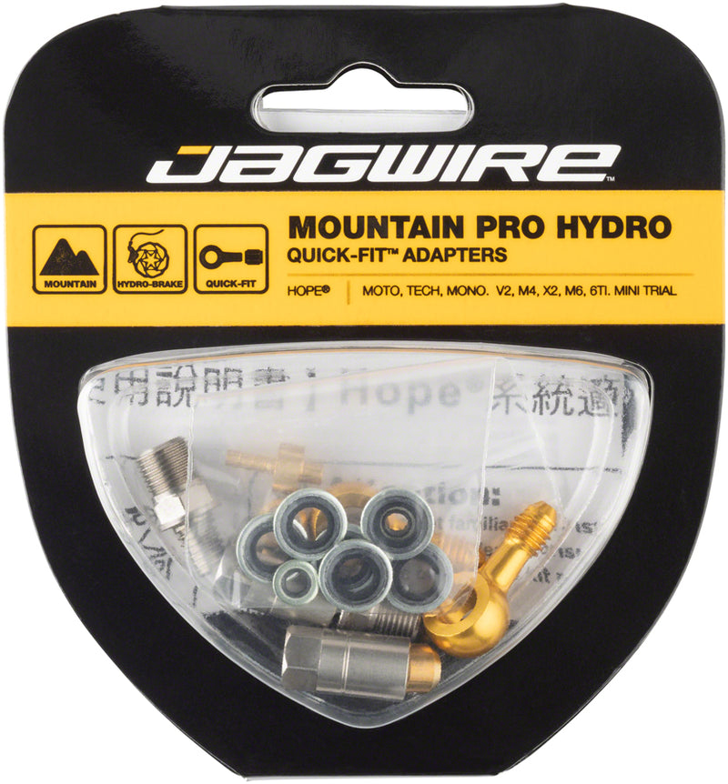 Load image into Gallery viewer, Jagwire Pro Hydraulic Disc Brake Hose Kit &amp; Quick-Fit Adapters for Hope Brakes | Durable Tefzel, Kevlar Reinforced, Universal Compatibility
