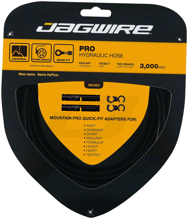 Load image into Gallery viewer, Jagwire Pro Hydraulic Disc Brake Hose Kit &amp; Quick-Fit Adapters for Hope Brakes | Durable Tefzel, Kevlar Reinforced, Universal Compatibility
