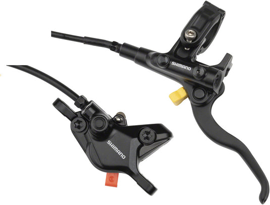 Shimano Deore M4100 Hydraulic Disc Brake Bundle - 2-Piston Front & Rear Brakes with Pre-Bled Levers