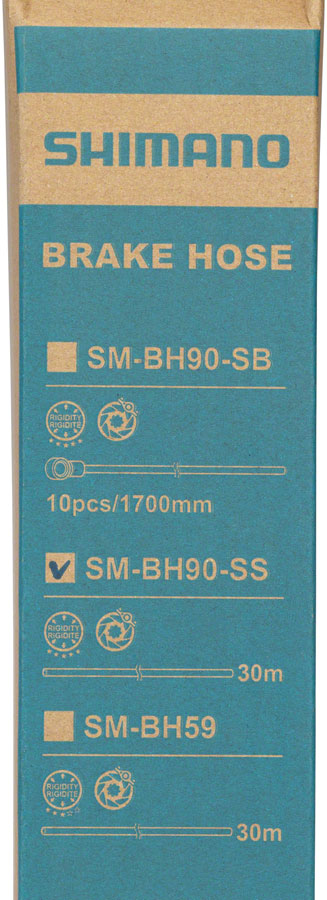 Shimano SM-BH90-SS Hydraulic Disc Brake Hose - Bulk Roll - 5.0mm, Bulk Roll, 30M, Black