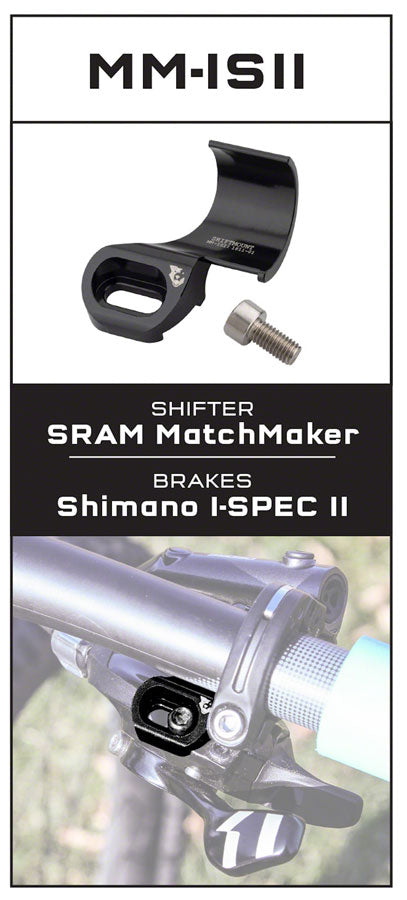 Wolf Tooth Components Shiftmount MM Shift To IS-II Brake Adapter, Black