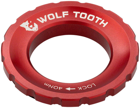 Pack of 2 Wolf Tooth CenterLock Rotor Lockring - Red
