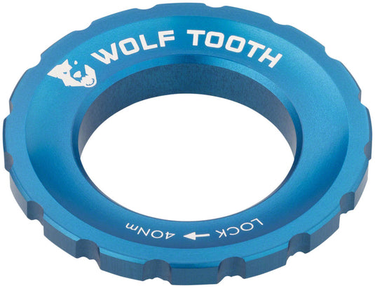 Pack of 2 Wolf Tooth CenterLock Lockring - Blue