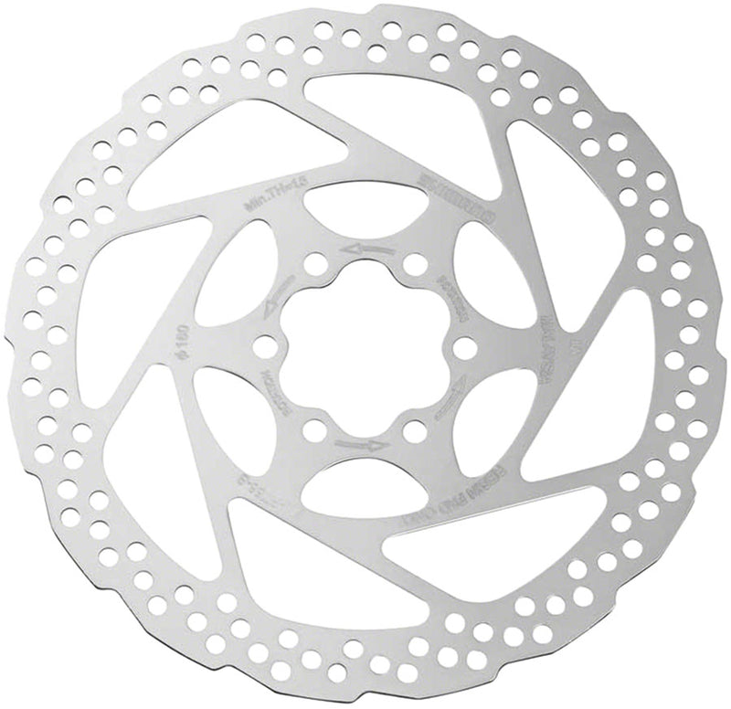 Load image into Gallery viewer, Shimano Deore SM-RT56-SP 160mm Resin-Only Disc Brake Rotors - 6-Bolt, Durable One-Piece Stainless Steel, High-Performance Cycling Components
