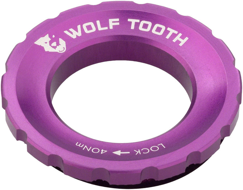 Load image into Gallery viewer, Wolf Tooth Centerlock Rotor Lockring Bundle External Spline, Ultraviolet Purple, 7075-T6 Aluminum, for MTB &amp; Road Cycling
