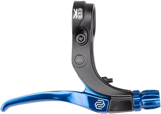 Promax Click V-Point Race BMX Brake Levers Lightweight Aluminum, Reversible, Blue (Pair)