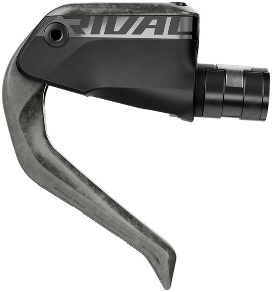 SRAM Rival Aero Disc Brake and Lever - Front, Flat Mount, 20mm Offset, 1100mm Hose, Carbon Lever Blade, Black, E1