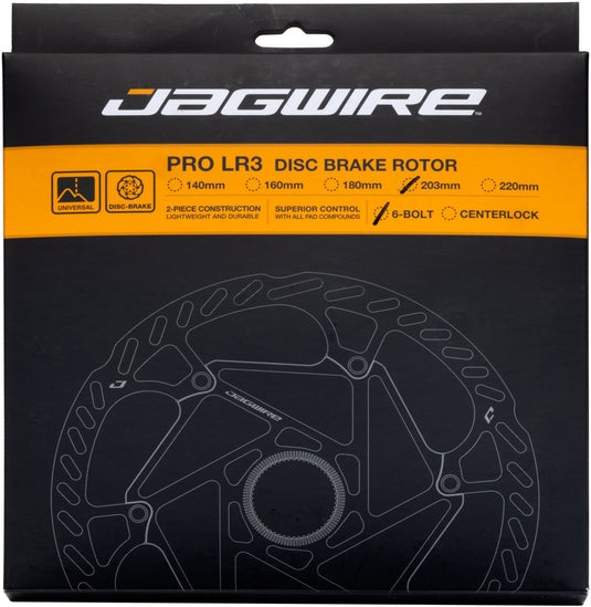 Jagwire Sport SR2 Disc Brake Rotor - 203mm, 6-Bolt, 1.8mm Thickness