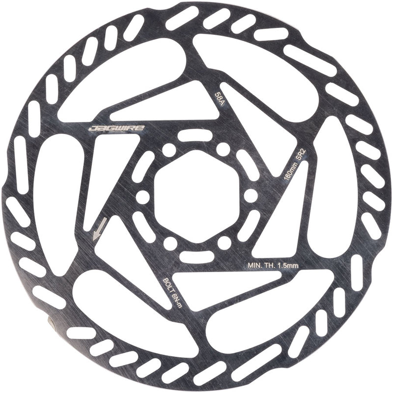Load image into Gallery viewer, Jagwire Sport SR2 Disc Brake Rotor - 160mm, 6-Bolt, 1.8mm Thickness
