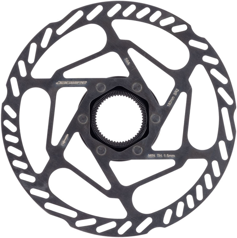 Load image into Gallery viewer, Jagwire Sport SR2 Disc Brake Rotor - 180mm, Center Lock, Includes Lockring, 1.8mm Thickness
