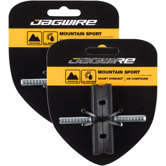 Jagwire-Mountain-Sport-Smooth-Brake-Shoe-Non-Threaded-Post-Mountain-Bike-BR1350PO2-Bicycle-Brake-Pads