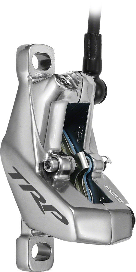 TRP EVO Pro HD-M9040 Disc Brake and Lever - Left/Front or Rear, 1900mm Hose, Post Mount, 4-Piston, Gray