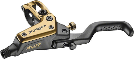TRP EVO Pro HD-M9040 Disc Brake and Lever - Left/Front or Rear, 1900mm Hose, Post Mount, 4-Piston, Gold