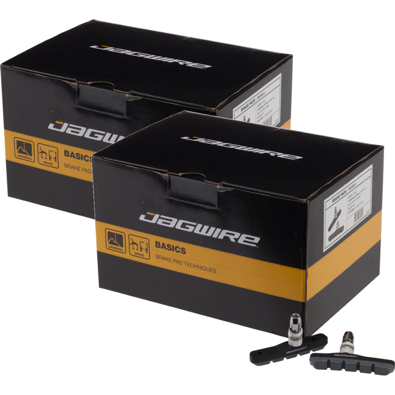 Load image into Gallery viewer, Jagwire-Mountain-Sport-Threaded-Brake-Shoe-Threaded-Post-Mountain-Bike-BR1594PO2-Bicycle-Brake-Pads
