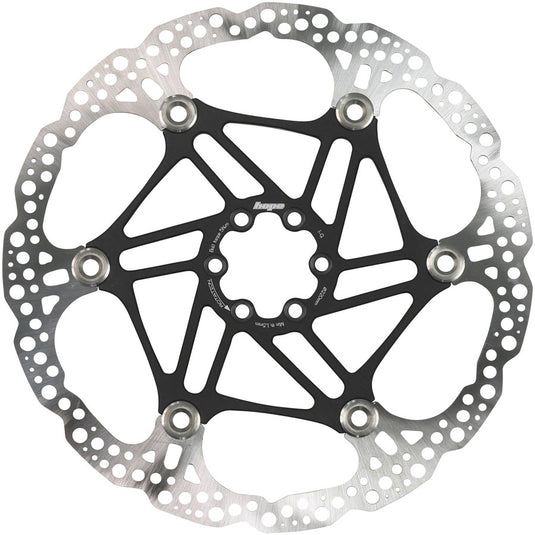Pack of 2 Hope Floating Disc Brake Rotors, 220mm, 6-Bolt, Black