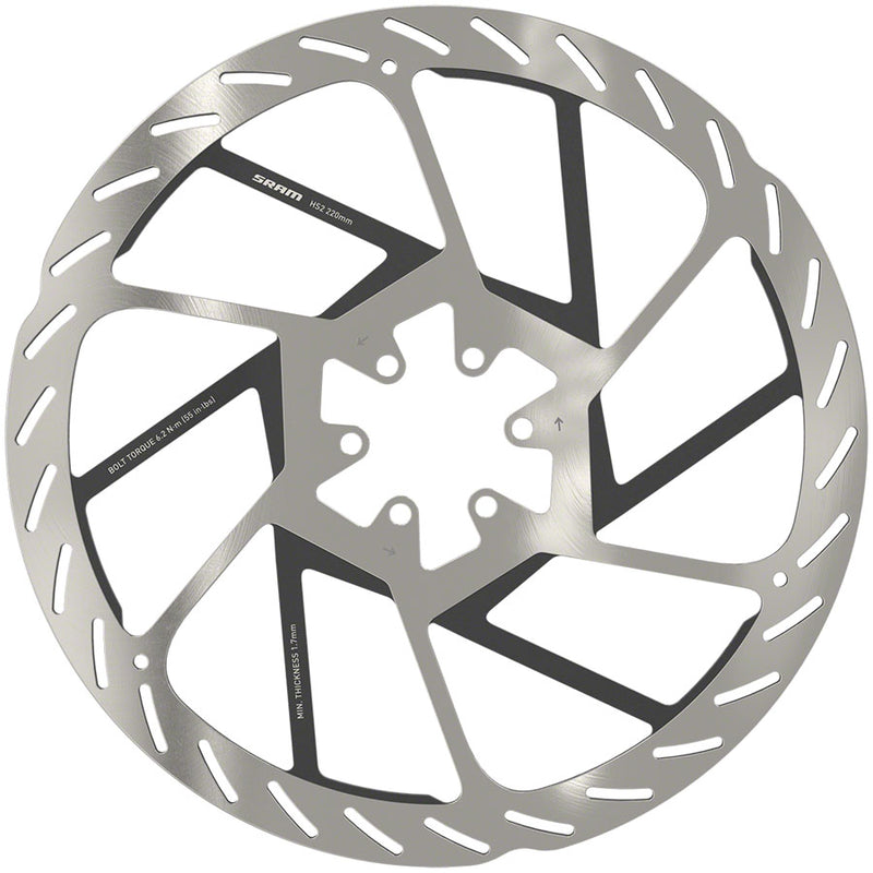 Load image into Gallery viewer, SRAM HS2 Disc Brake Rotor 220mm - 6-Bolt Mountain Bike High-Performance Heat Dissipation &amp; Braking Power Bundle
