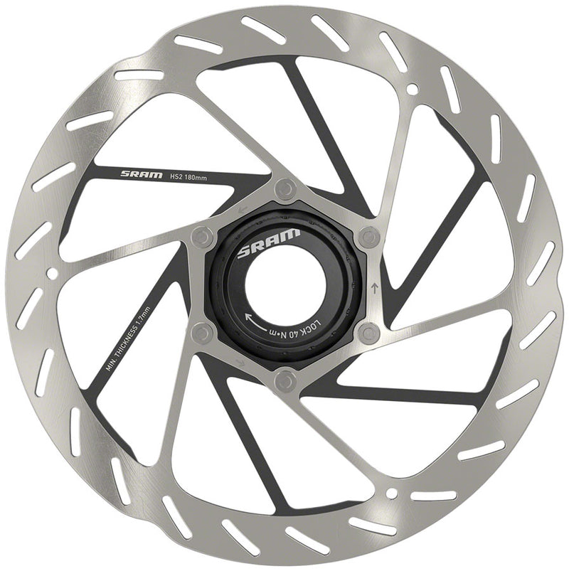 Load image into Gallery viewer, SRAM HS2 Disc Brake Rotors Bundle 180mm &amp; 200mm Center Lock, High-Performance MTB Heat Dissipation &amp; Braking Power
