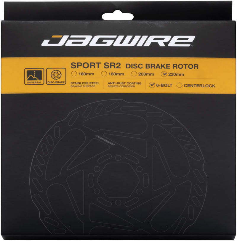 Load image into Gallery viewer, Jagwire Pro LR3 Disc Brake Rotor - 220mm, 6-Bolt, 2.0mm Thickness
