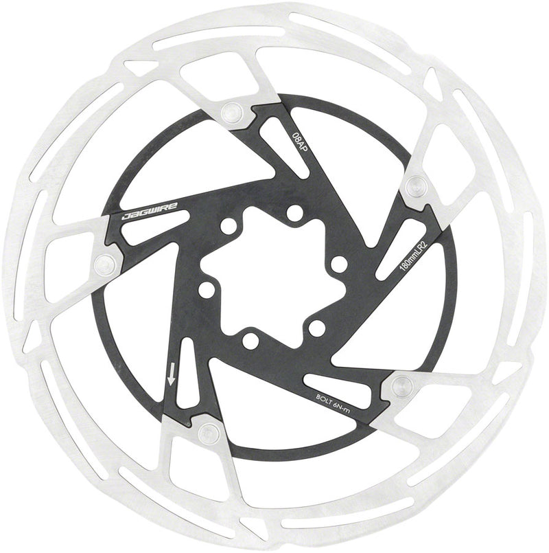 Load image into Gallery viewer, Jagwire Pro LR2 Disc Brake Rotor - 180mm, 6-Bolt, Silver/Black
