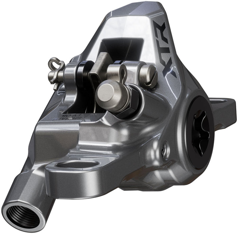 Load image into Gallery viewer, Shimano XTR M9200 XC Disc Brake and Lever - Left/Front, Post Mount, 2-Piston Caliper, SM-BH90-SS Hose, Metal Pads, Gray
