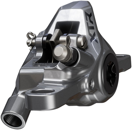 Shimano XTR M9200 XC Disc Brake and Lever - Left/Front, Post Mount, 2-Piston Caliper, SM-BH90-SS Hose, Metal Pads, Gray