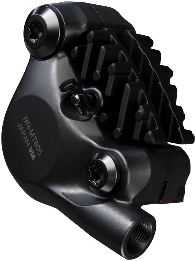 Load image into Gallery viewer, Shimano BR-MT805 XC Disc Brake Caliper - Rear, Flat Mount, 2-Piston, Includes K04S Metal Pads

