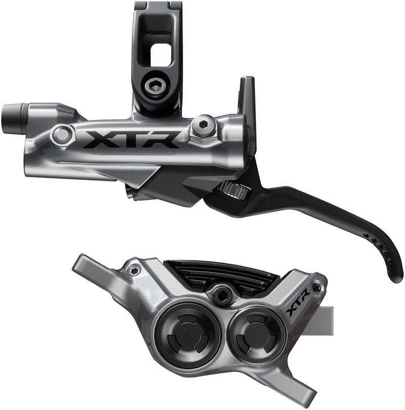 Load image into Gallery viewer, Shimano XTR M9220 Enduro Hydraulic Disc Brake Bundle Left/Front &amp; Right/Rear Post Mount 4-Piston, Metal Finned Calipers
