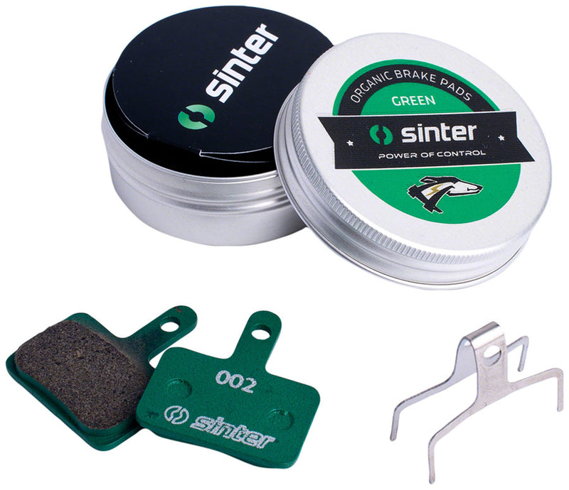 Load image into Gallery viewer, Sinter Green s2032 Organic Disc Brake Pads Bundle for Shimano B Type - High-Performance, Ceramic &amp; Kevlar Components
