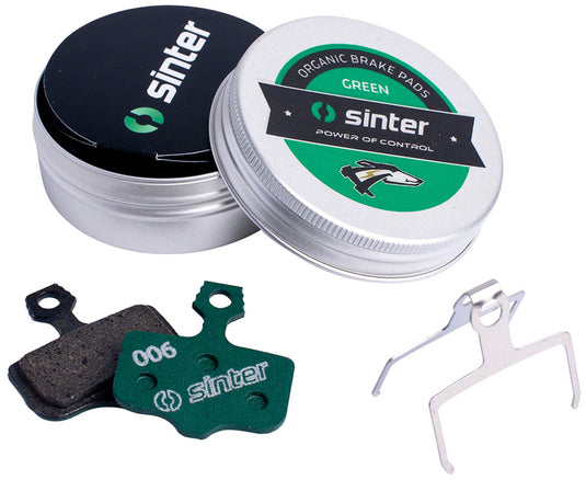 Sinter Green S2032 Organic Disc Brake Pads Bundle for Avid/SRAM High-Performance, Organic Compound, Euro-Designed, MTB & DH Replacement