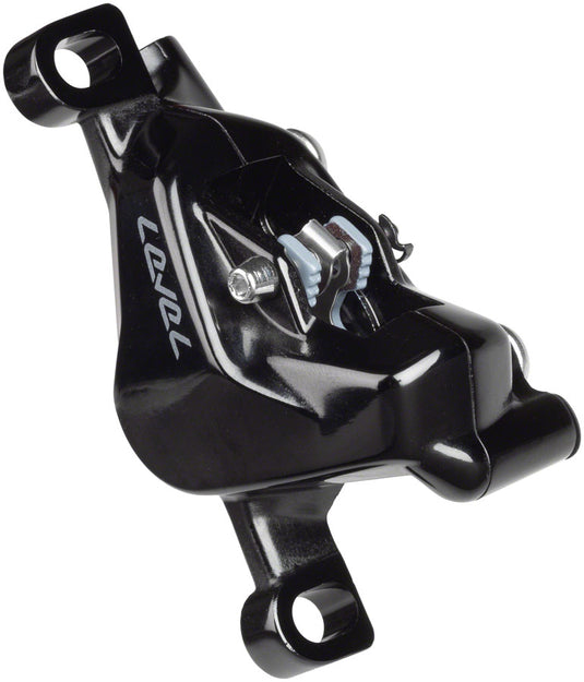 SRAM Level Silver Stealth Disc Brake Caliper Assembly - Front/Rear, Post Mount, 2-Piston, Black, C1