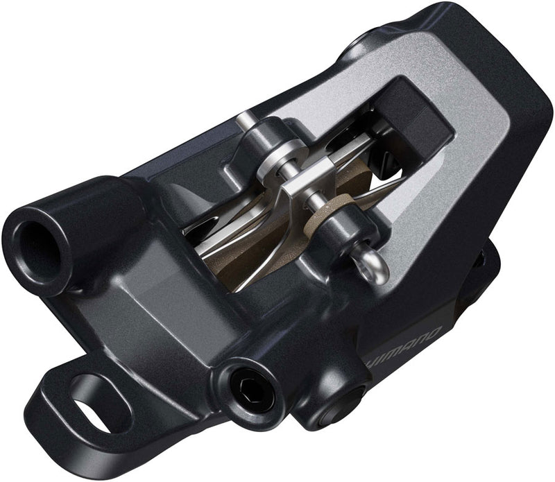 Load image into Gallery viewer, Shimano Deore BR-MT600 Disc Brake Caliper - Front or Rear, Post Mount, 2-Piston, Includes G05S-MX Resin Pads, Black
