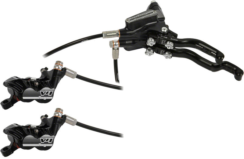 Load image into Gallery viewer, Hope-Tech-3-Duo-V4-Disc-Brake-and-Lever-Set-Disc-Brake-&amp;-Lever-Universal-DBKL0562-MTB-Flat-Bar-Disc-Brakes
