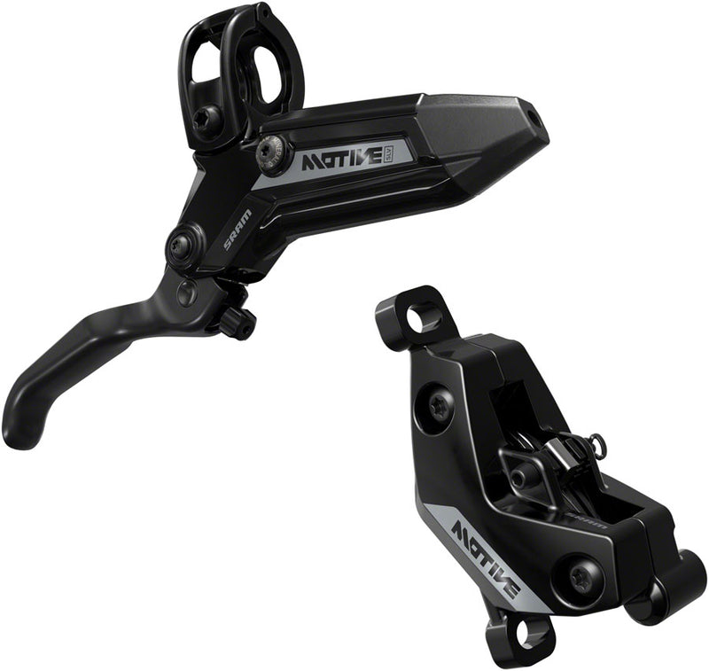 Load image into Gallery viewer, SRAM Motive Silver Hydraulic Disc Brake Front &amp; Rear Kit | 4-Piston Aluminum Calipers, Post Mount, 950/2000mm Hose, Black
