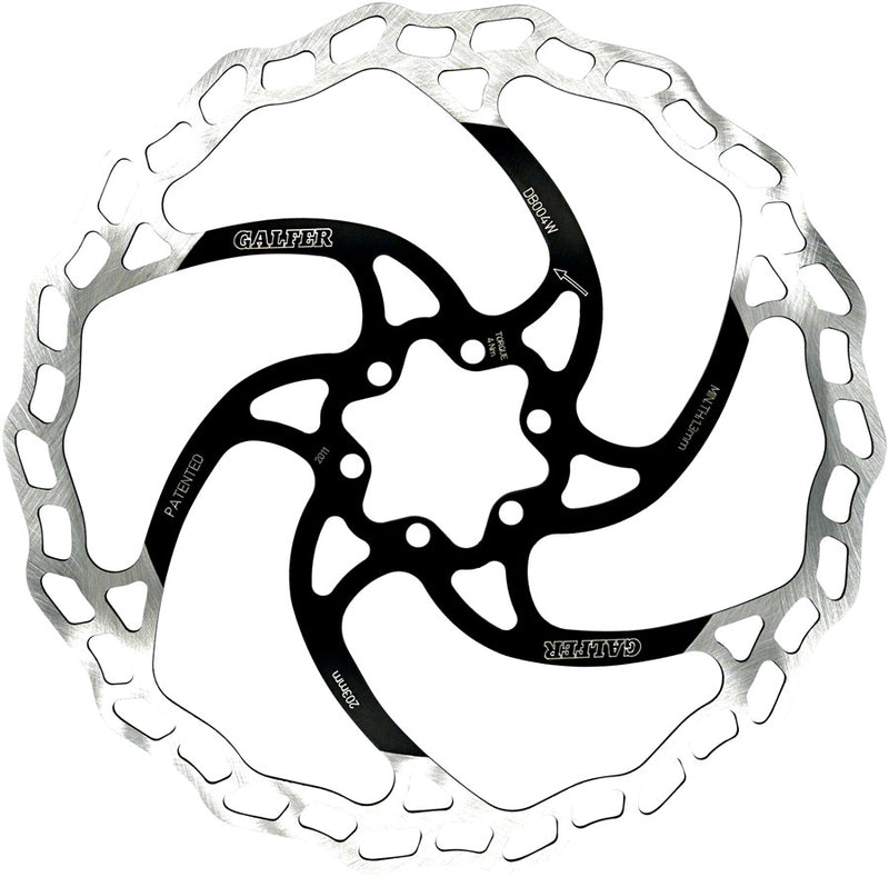 Load image into Gallery viewer, Galfer 203mm MTB Disc Brake Rotor Bundle - High Carbon Stainless Steel, Wave Design, 6-Bolt Mount, Heat Dissipation, Precision Engineering
