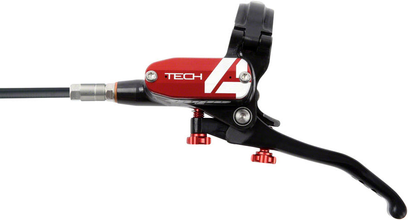Load image into Gallery viewer, Hope Tech 4 V4 Disc Brake and Lever Set - Front, Hydraulic, Post Mount, Red
