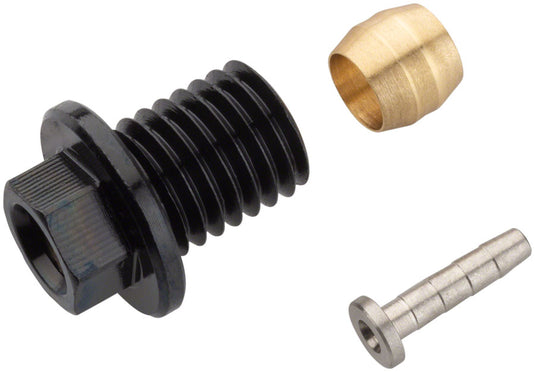 Pack of 2 Shimano SM-BH90 Brake Hose Flange Connecting Bolt Unit, Black