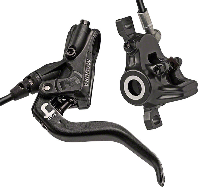 Load image into Gallery viewer, Magura MT4 Hydraulic Disc Brake and Lever Bundle Black, Post Mount, 2-Piston, Carbon Weave
