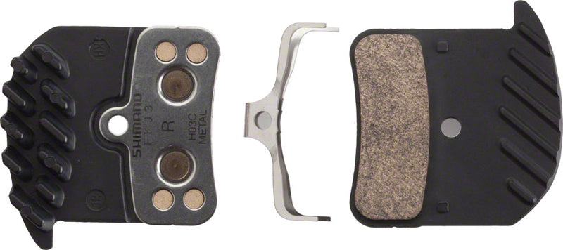 Load image into Gallery viewer, Shimano H03C-MF Metal Disc Brake Pad &amp; Spring Set High-Performance Sintered Metal for MTB &amp; Mountain Bike Brakes
