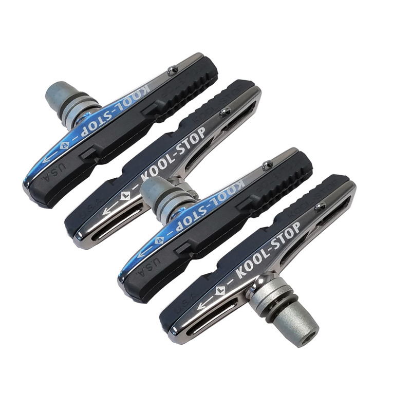 Load image into Gallery viewer, Koolstop-V-Type2-Threaded-Brake-Pads-Brake-Shoe-Threaded-Post-Universal-BRPD0146PO2-Bicycle-Brake-Pads
