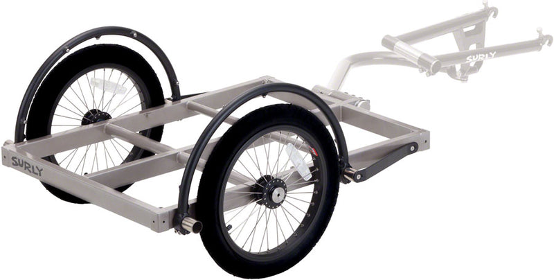 Load image into Gallery viewer, Surly Ted Trailer: Short Bed, 16" Wheels, Gray
