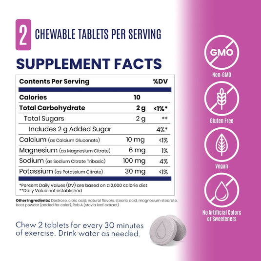 SaltStick FastChews, Mixed Berry, 60/Count