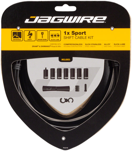 Jagwire-1x-Sport-Shift-Cable-Kit-Shift-Cable-and-Housing-Sets-Bicycle-Shift-Cable-and-Housing-Sets