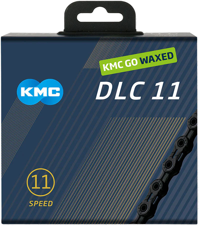 Load image into Gallery viewer, KMC DLC 11 Waxed Chain - 11-Speed, 118 Links, Black
