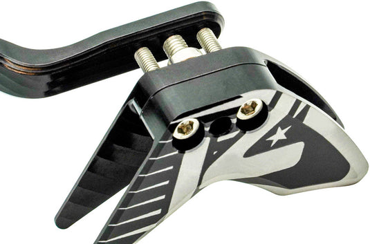 K-EDGE Elevate Race 1x Chain Guide - 40-52t, Braze-On, Black/Silver Anodized