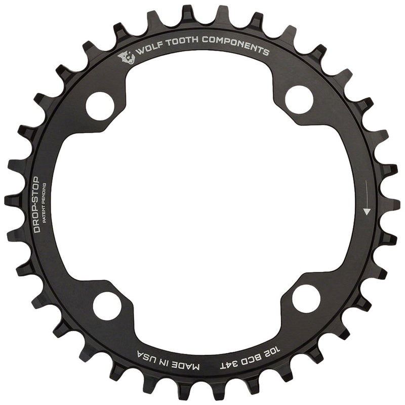 Load image into Gallery viewer, Wolf Tooth 102 BCD Chainring - 32t, 102 BCD, 4-Bolt, Drop-Stop, For Shimano XTR M960 Cranks, Black
