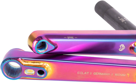 Eclat Spire Crankset Spindle: 22mm, 22mm, 170mm, Multicolor, BMX, Set