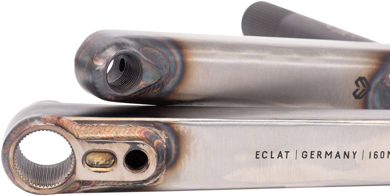 Load image into Gallery viewer, Eclat Spire Crankset Spindle: 22mm, 22mm, 170mm, Clear, BMX, Set
