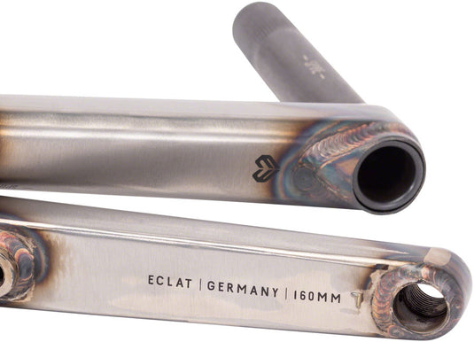 Eclat Spire Crankset Spindle: 22mm, 22mm, 170mm, Clear, BMX, Set
